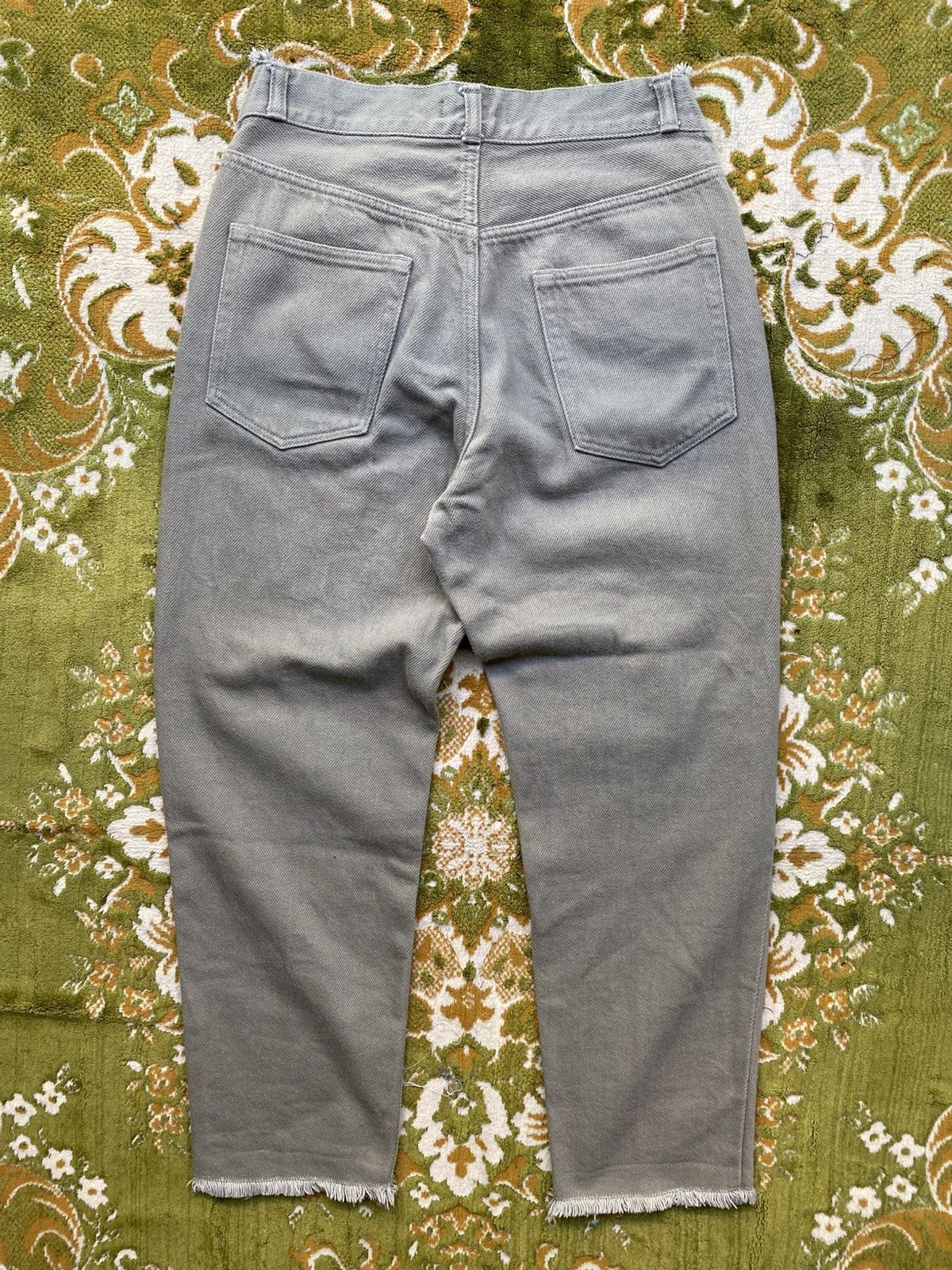 Johnbull Johnbull Kojima Japan Unite Tapered Jeans Pants Olive Green Size 31" - 7 Thumbnail
