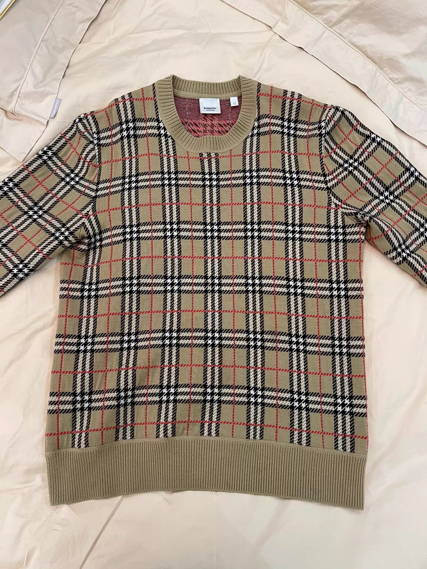 Burberry Burberry Classic Check Wool Sweater XL Unwashed & Authentic Size XL / US 12-14 / IT 48-50 - 1 Thumbnail
