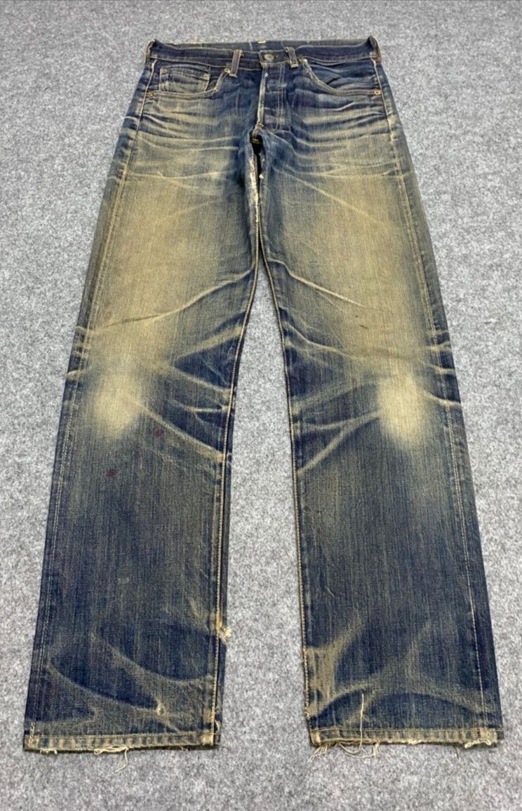 Kapital Vintage Levis 501 Selvedge Distressed Denim Size US 31 - 1 Thumbnail
