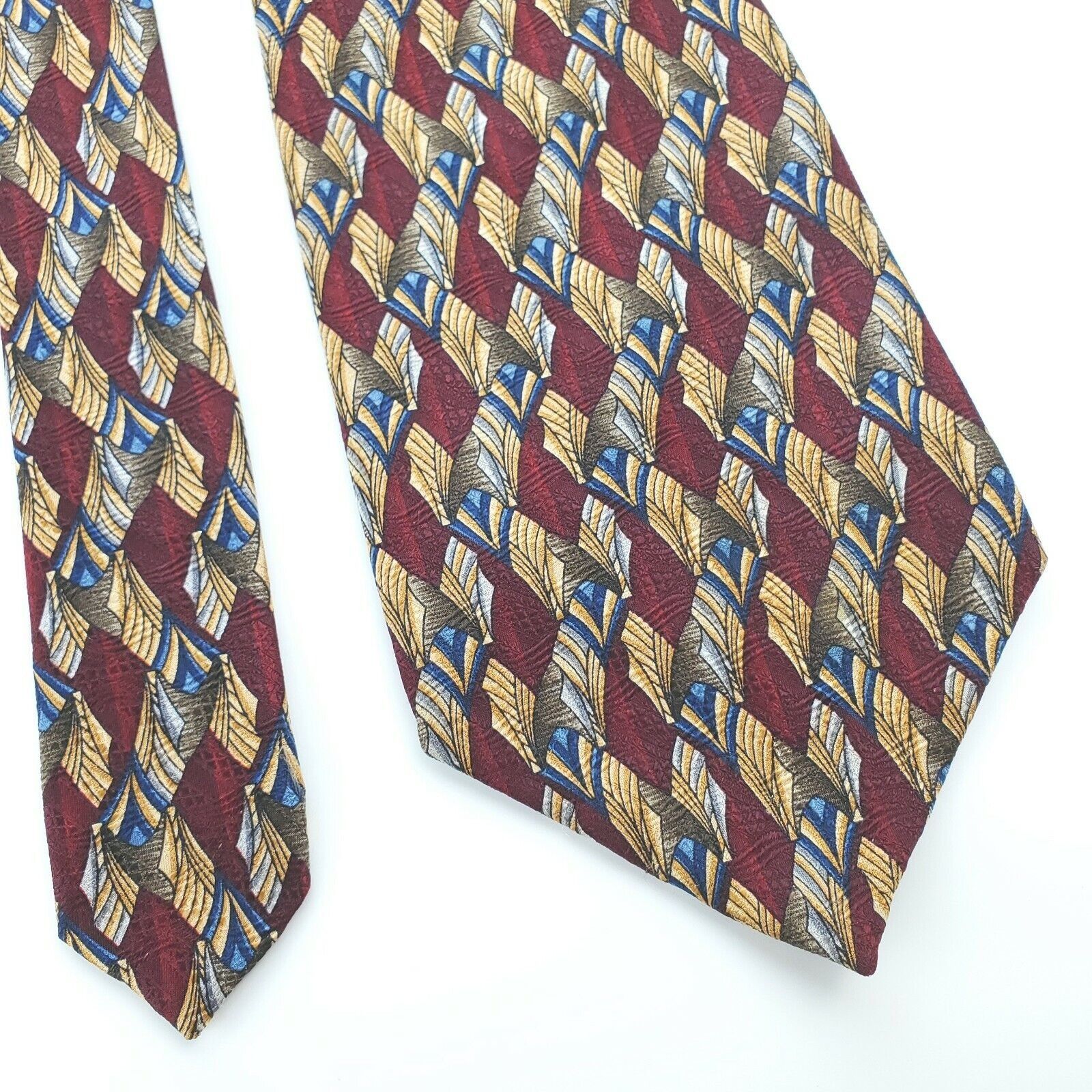 Pierre Cardin Pierre Cardin Red Print Silk Tie Wide Size ONE SIZE - 1 Thumbnail