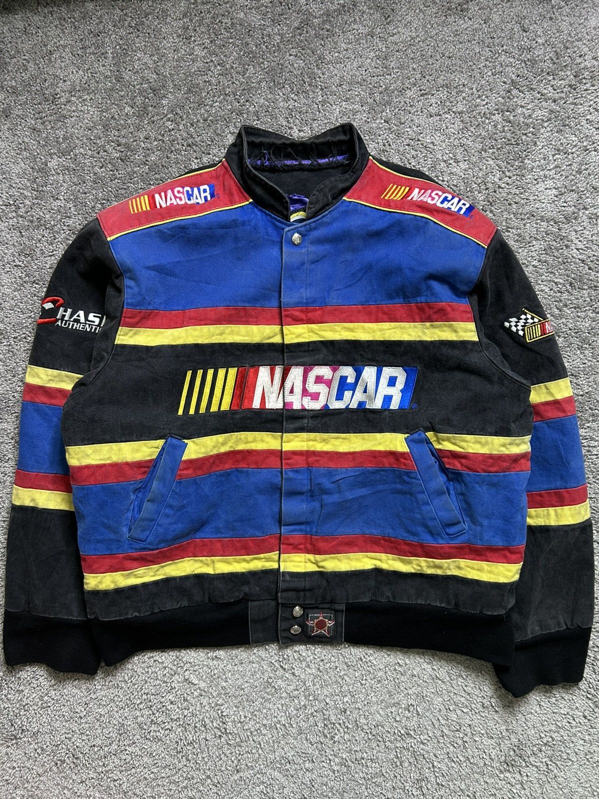 Jeff Hamilton Vintage 90s Jeff Hamilton NASCAR Racing Jacket Made in USA Size US L / EU 52-54 / 3 - 1 Thumbnail