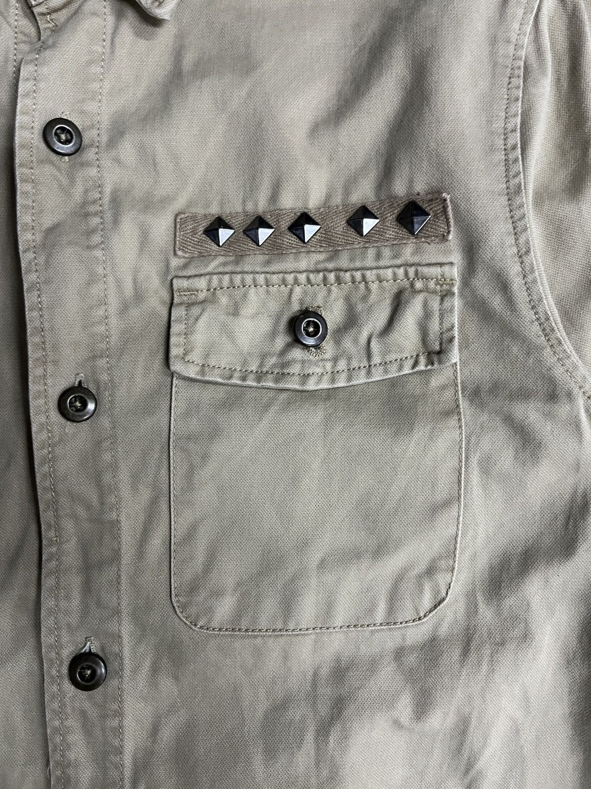 semanticdesign 2000's Semantic Design Junya Style Poems Studded Punk SHIRT Size US M / EU 48-50 / 2 - 4 Thumbnail