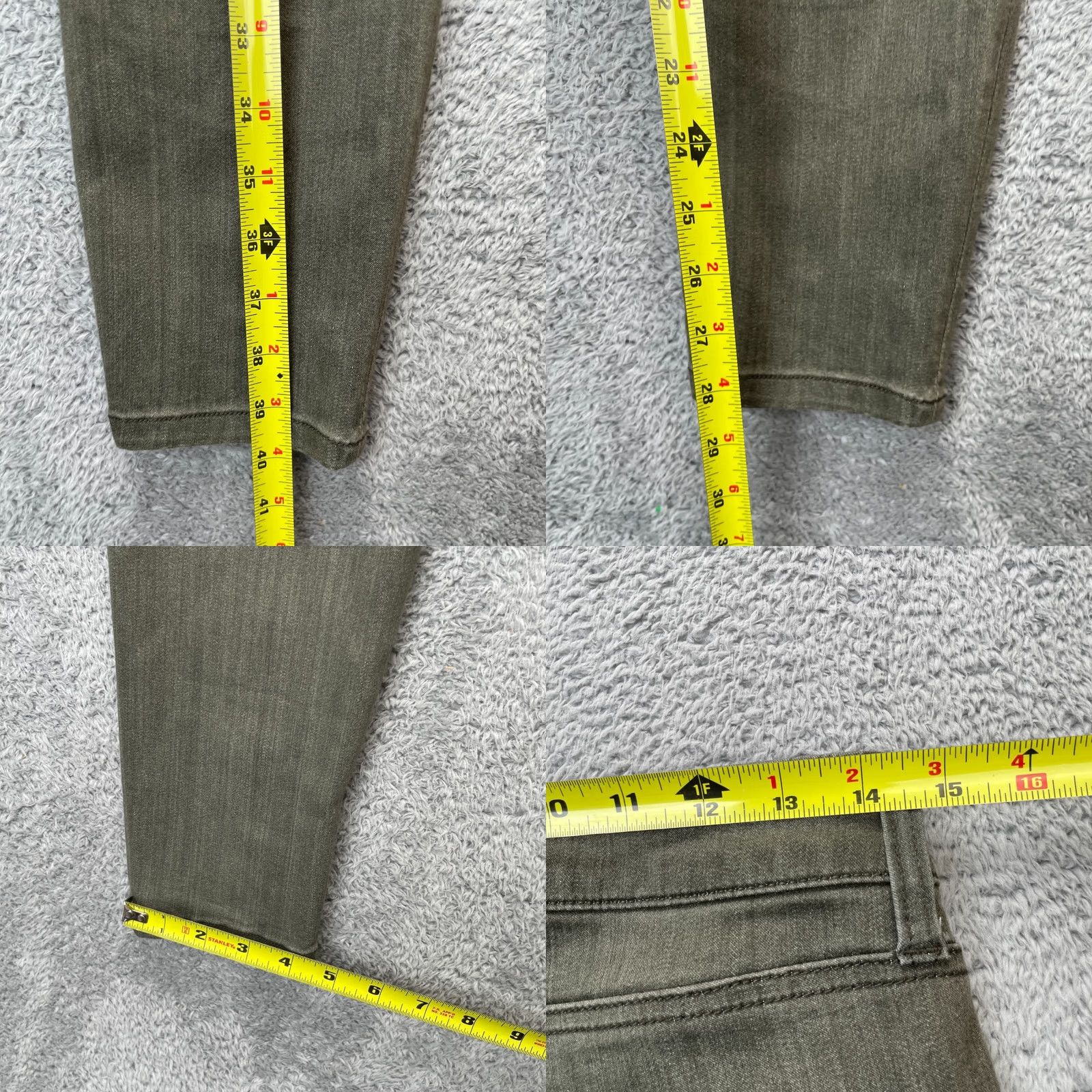 Guess GUESS Jeans Womens Skinny Denim Cotton 29 Green High Rise Tahiana Logo 5-Pocket City Womens Jeans Size 30" / US 8 / IT 44 - 8 Thumbnail
