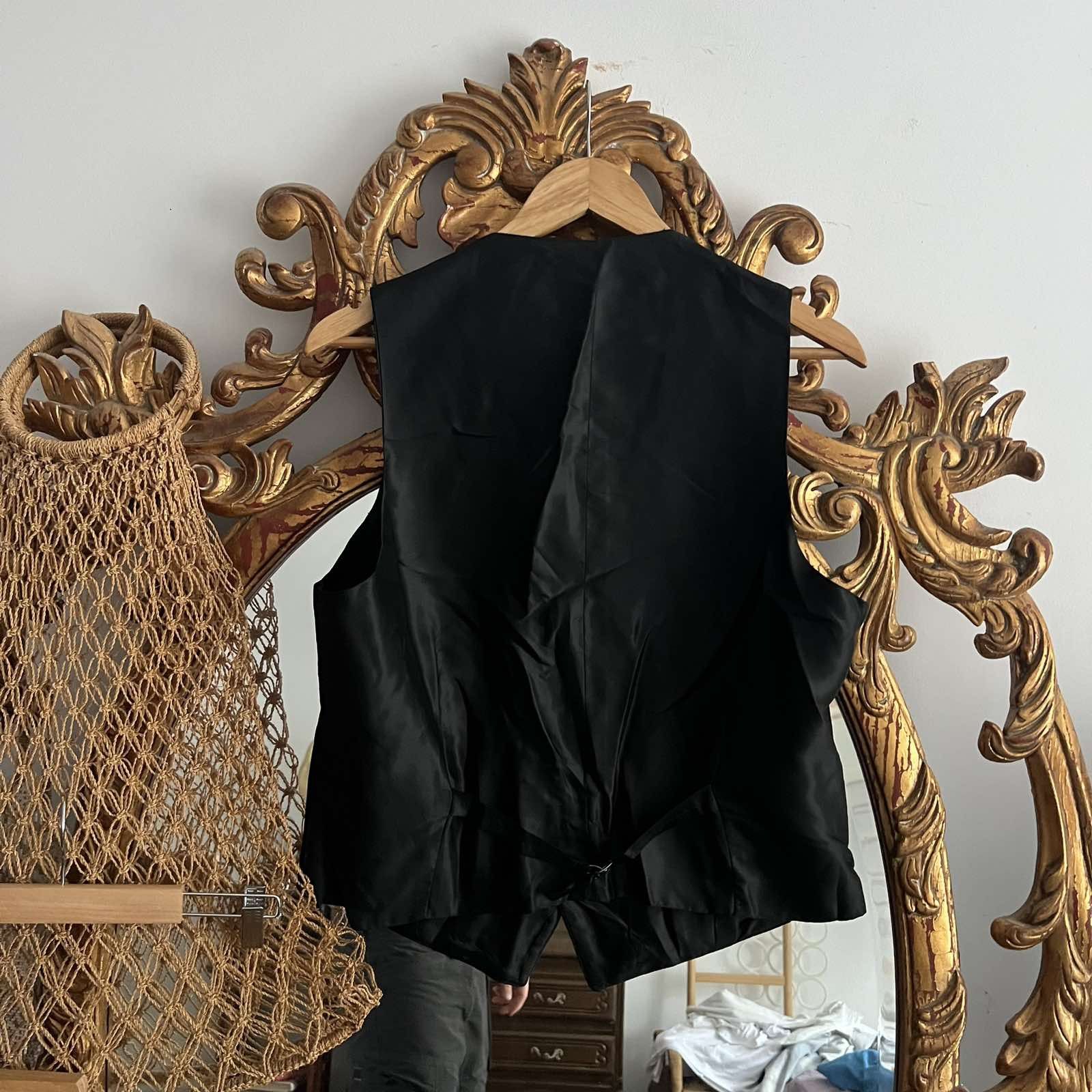 Vintage Men's German Style Traditional Men's Grasegger Black Vest Size US M / EU 48-50 / 2 - 2 Thumbnail