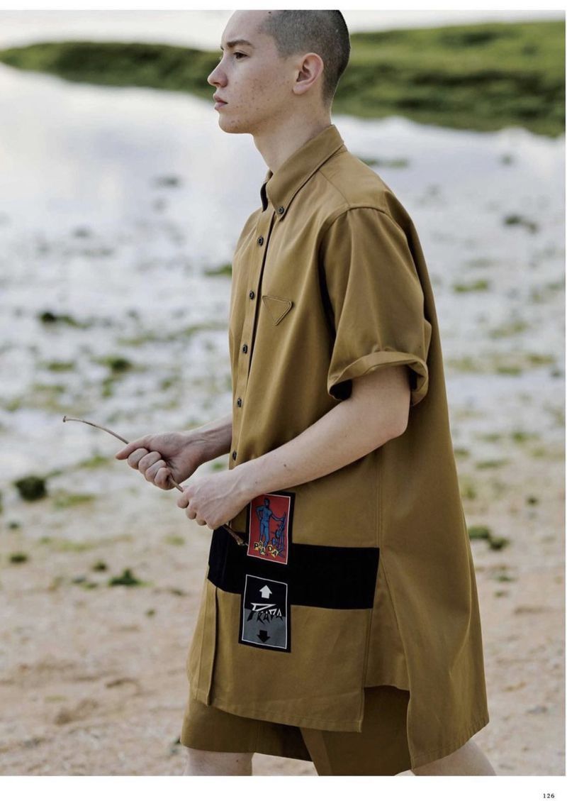 Prada Prada - S/S20 Oversized Patches Button Down - Emblem Logo Size US M / EU 48-50 / 2 - 2 Thumbnail