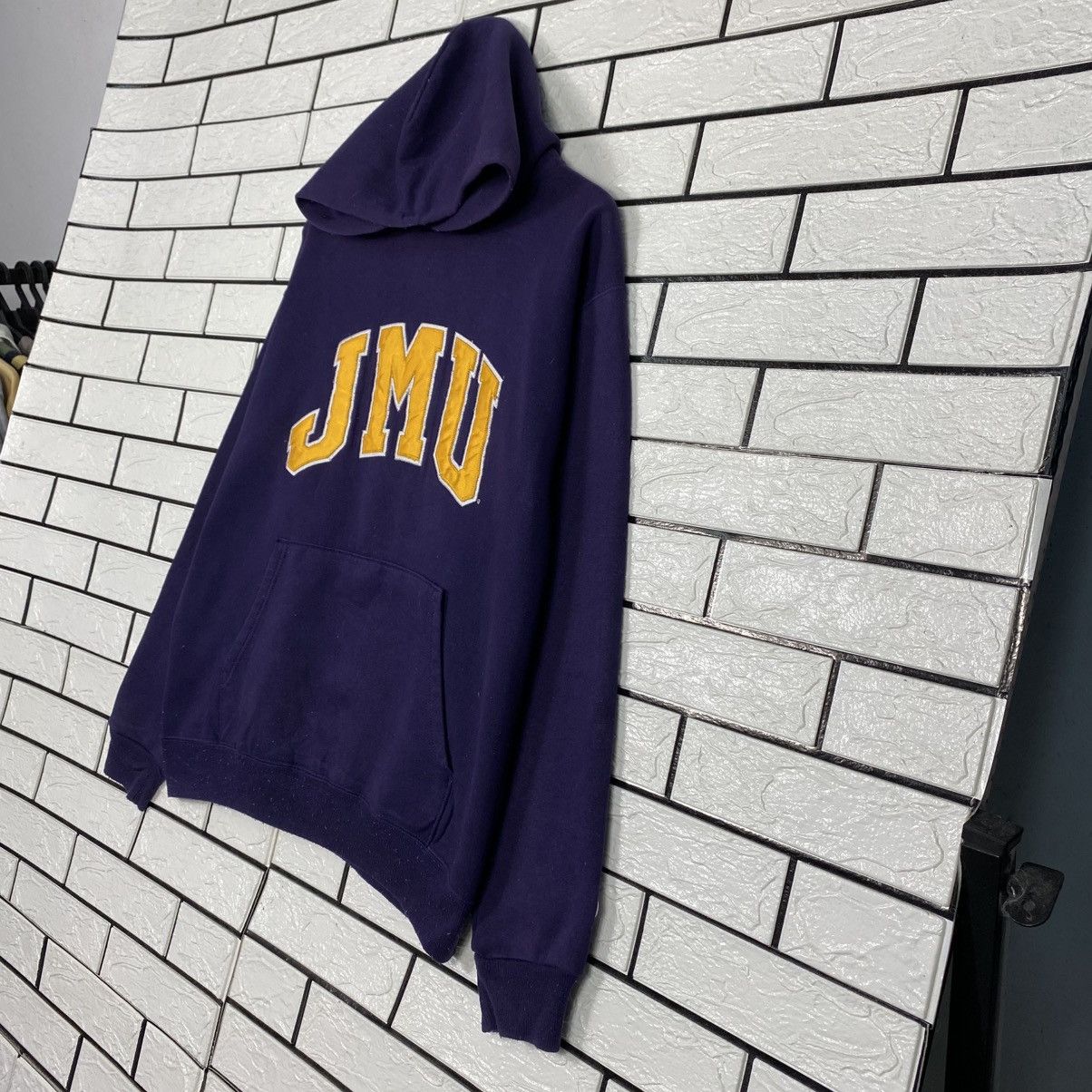 Japanese Brand Vintage Hoodie Champion JMU Big Logo Embroidery Size US M / EU 48-50 / 2 - 3 Thumbnail