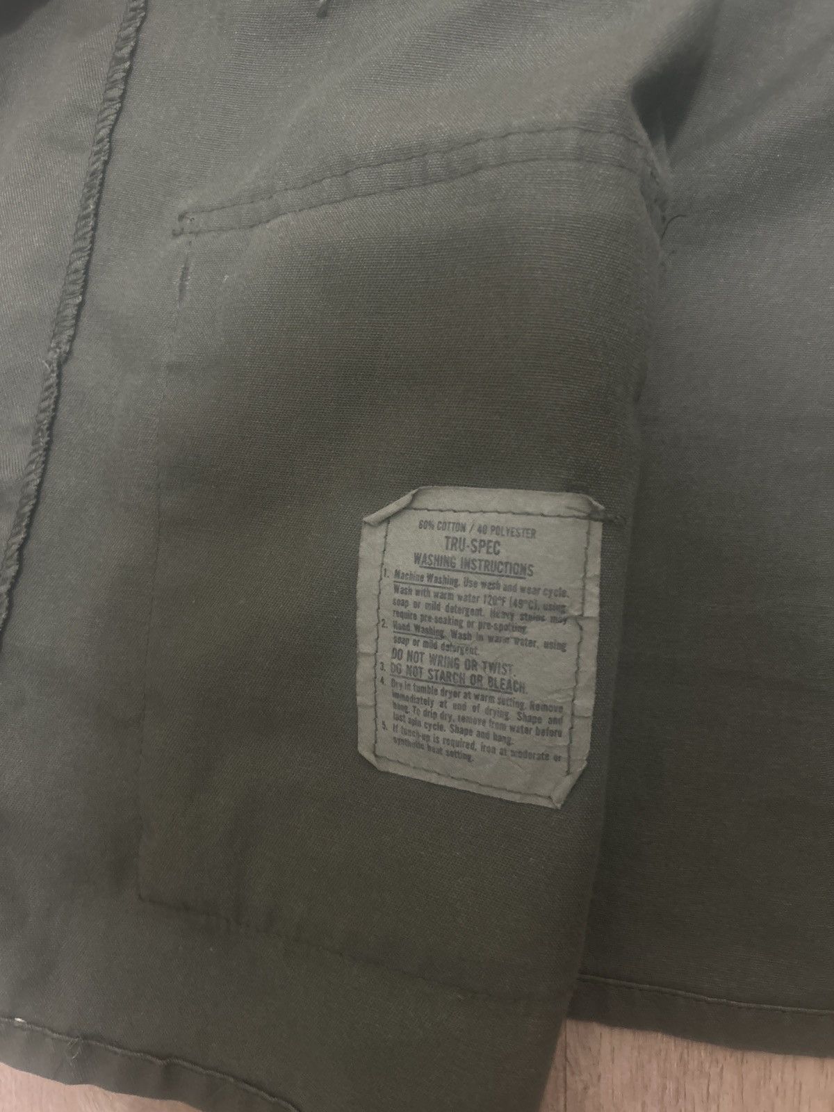 Vintage Cargo Jacket Olive Green Size US XL / EU 56 / 4 - 2 Thumbnail