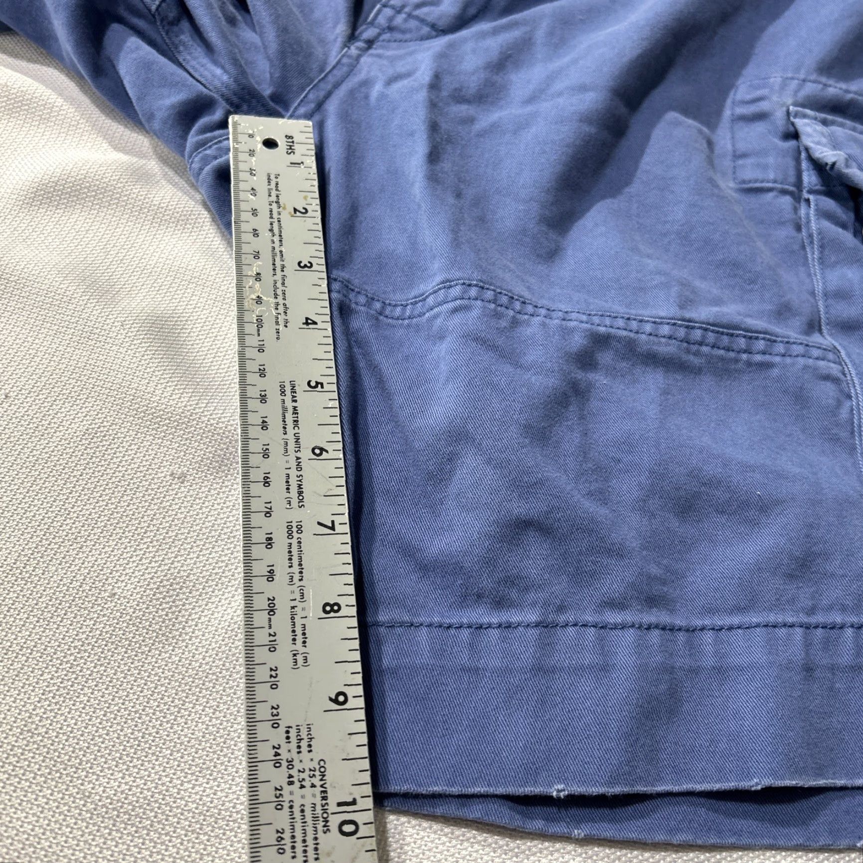 Polo Ralph Lauren Polo Ralph Lauren Cargo Shorts 100% Cotton Blue 10" Casual Men Sz 38 Regular Pocket Front Size US M / EU 48-50 / 2 - 7 Thumbnail