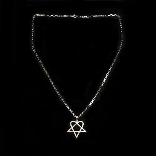 Jewelry Kitazawa x Mint Heart Necklace Punk Grunge Chain Y2K Size ONE SIZE - 5 Thumbnail