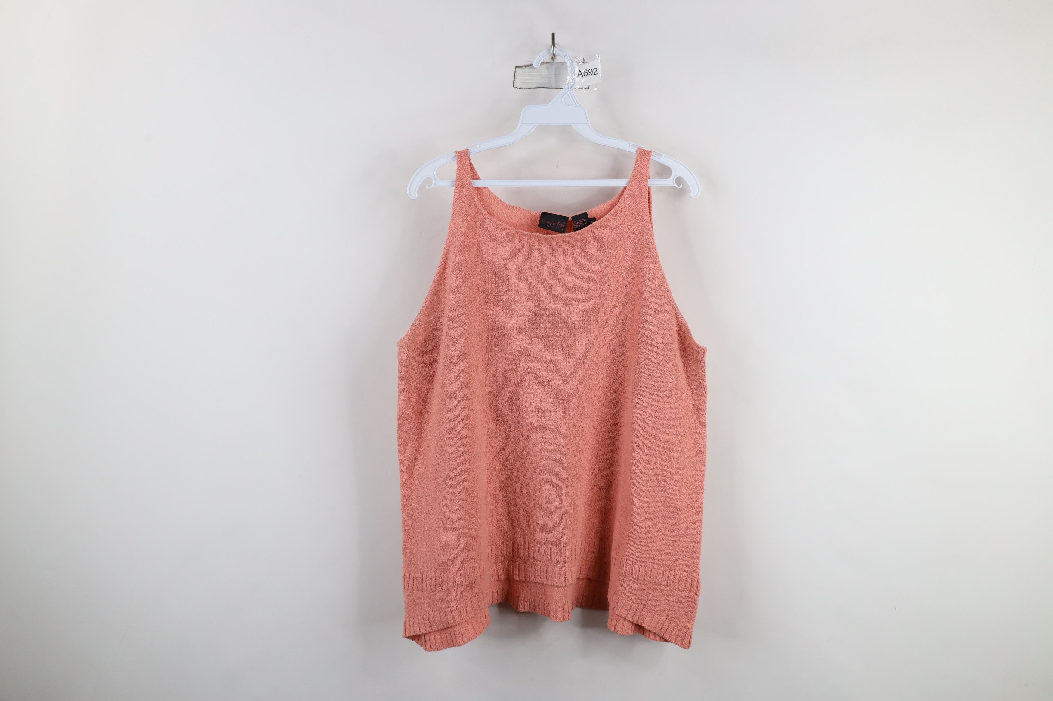 Vintage Vintage 90s Y2K Babydoll Terry Cloth Knit Tank Top T-Shirt Size US XL / EU 56 / 4 - 1 Thumbnail