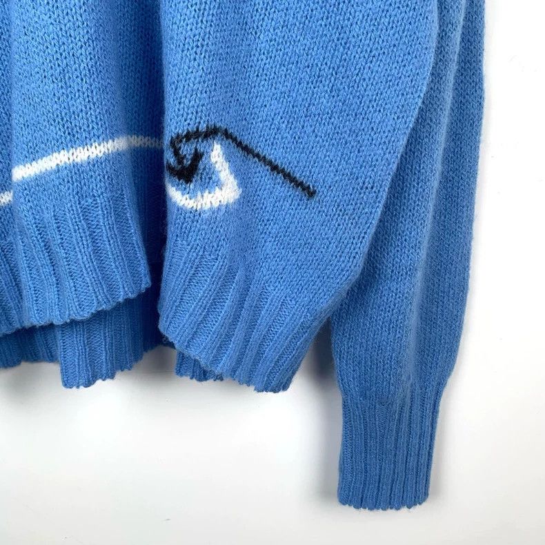 Prada Prada Blue and black color block V-neck knitted sweater 250 Size US L / EU 52-54 / 3 - 4 Thumbnail