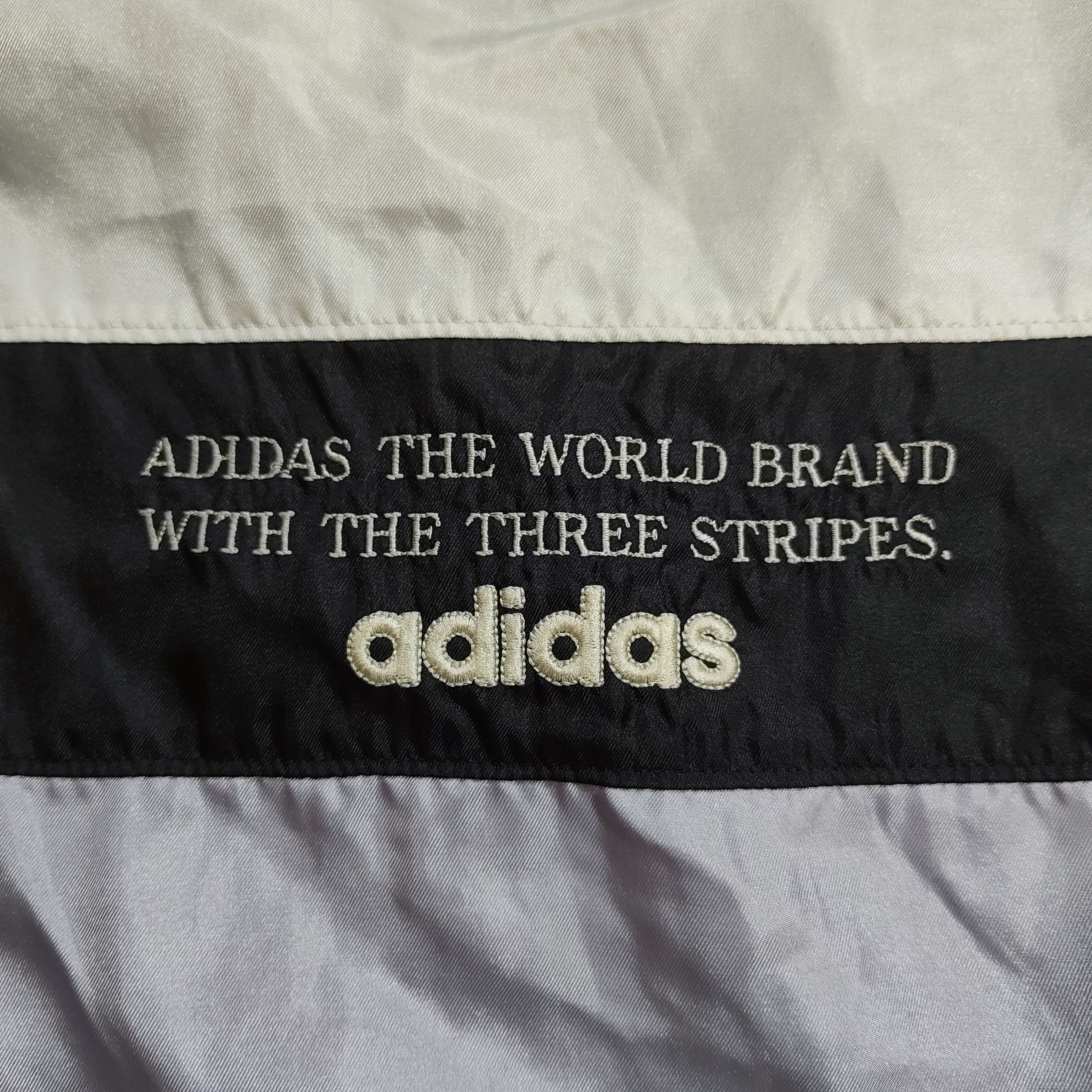 Adidas Vintage 90s ADIDAS Spellout Hooded Windbreaker Size US L / EU 52-54 / 3 - 6 Thumbnail