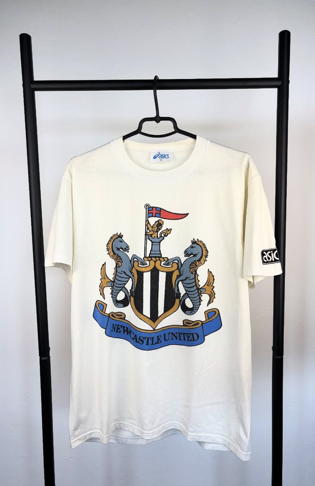 Asics Vintage New Castle United Asics jersey size XL rare Size US XL / EU 56 / 4 - 1 Thumbnail