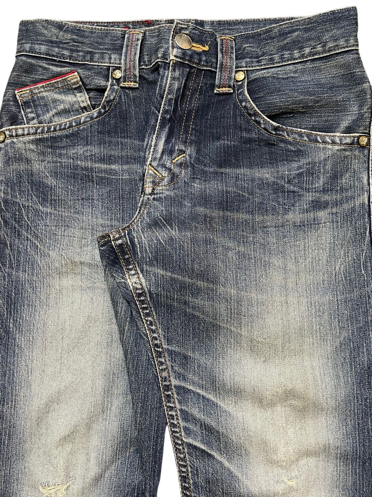 Edwin Vintage Edwin Blue Trip Blue Faded Wash Distressed Loose Fit Size US 30 / EU 46 - 4 Thumbnail