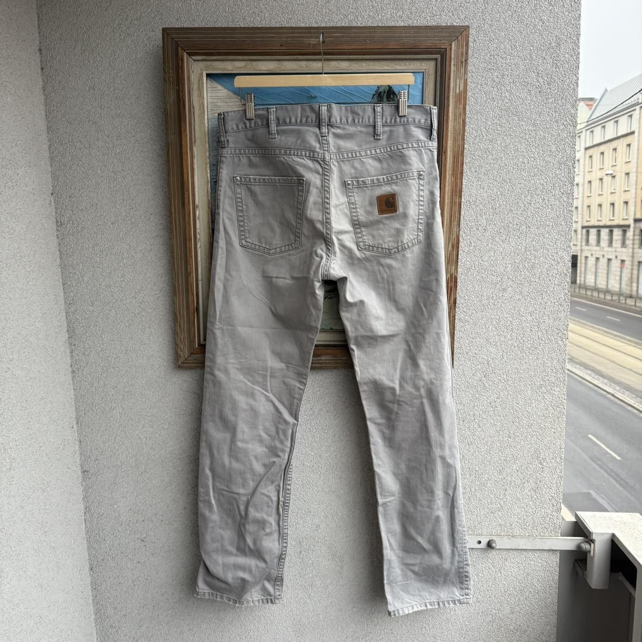 Carhartt Carhartt Grey Earthtones y2k Trousers Vintage Workwear Pants Size US 33 - 1 Thumbnail