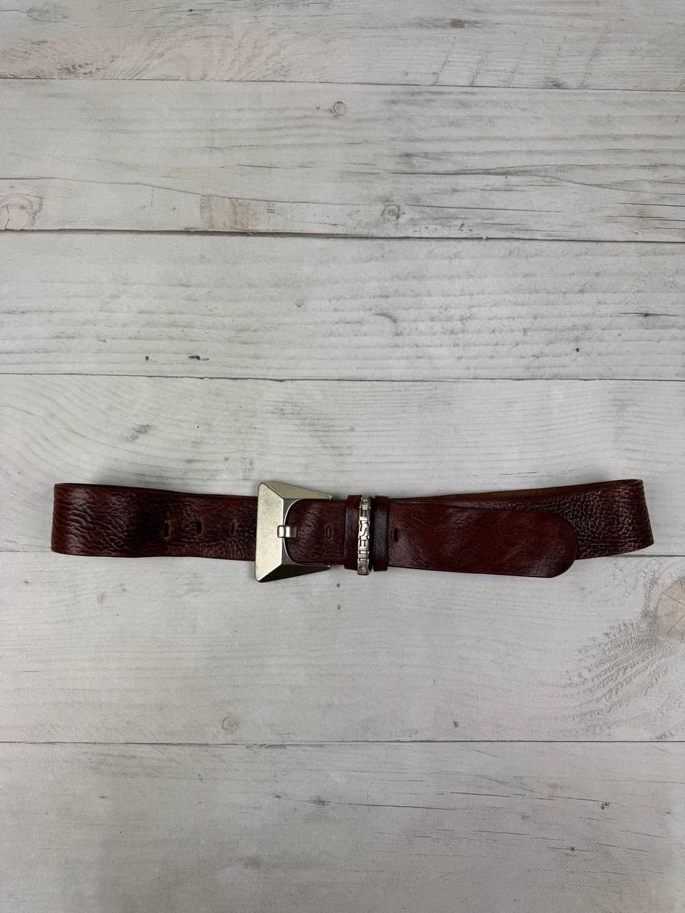 Diesel Vintage Diesel Leather Belt Brown Size ONE SIZE - 6 Thumbnail