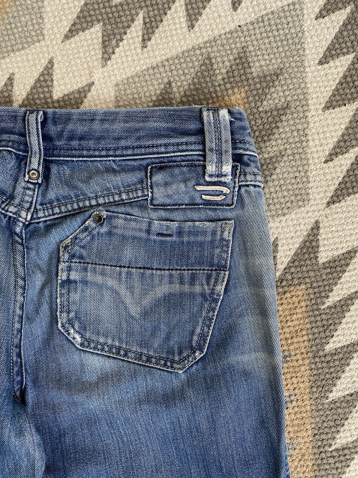 Diesel Y2k Diesel Womens Blue Low Rise Jeans Pants Size 28" / US 6 / IT 42 - 11 Thumbnail