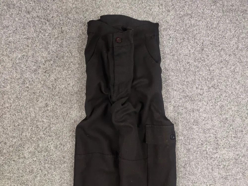 Vintage Vintage 90's Japanese Baggy Black Pocket Cargo Pants Size US 36 / EU 52 - 2 Thumbnail