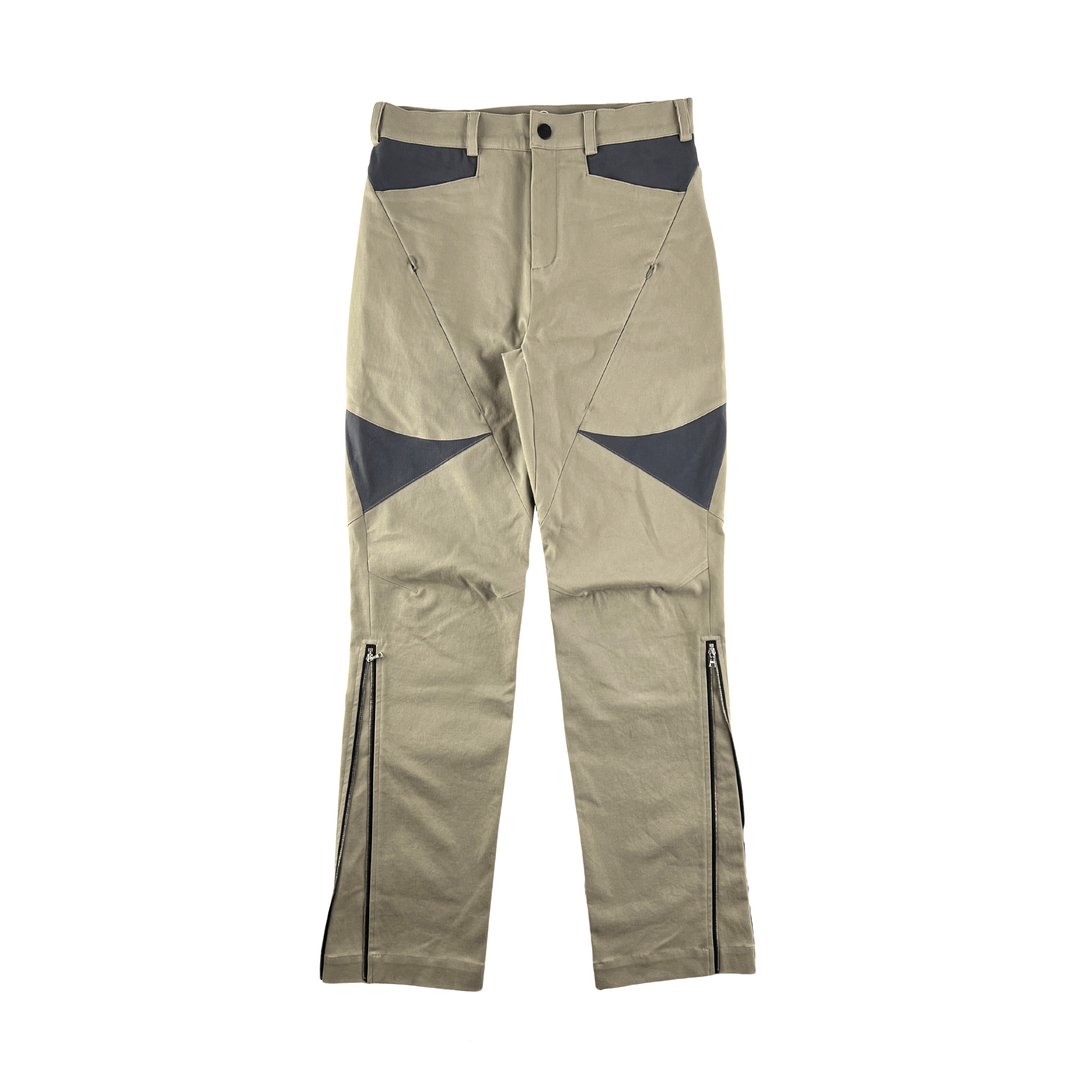 Cmmawear Olive Green Calathea Curved Seam Trousers