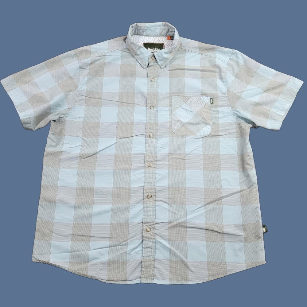 Howler Brothers Howler Bros Shirt Mens L Blue Plaid Short Sleeve Button Up Lightweight Size US L / EU 52-54 / 3 - 1 Thumbnail