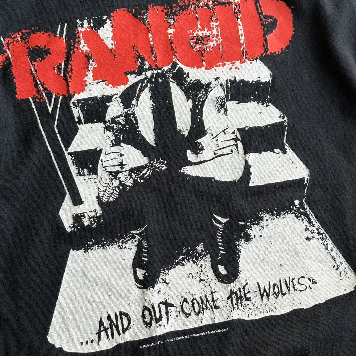 Band Tees Vintage 2005 RANCID and out come the wolves Punk Rock Tee Size US M / EU 48-50 / 2 - 3 Thumbnail