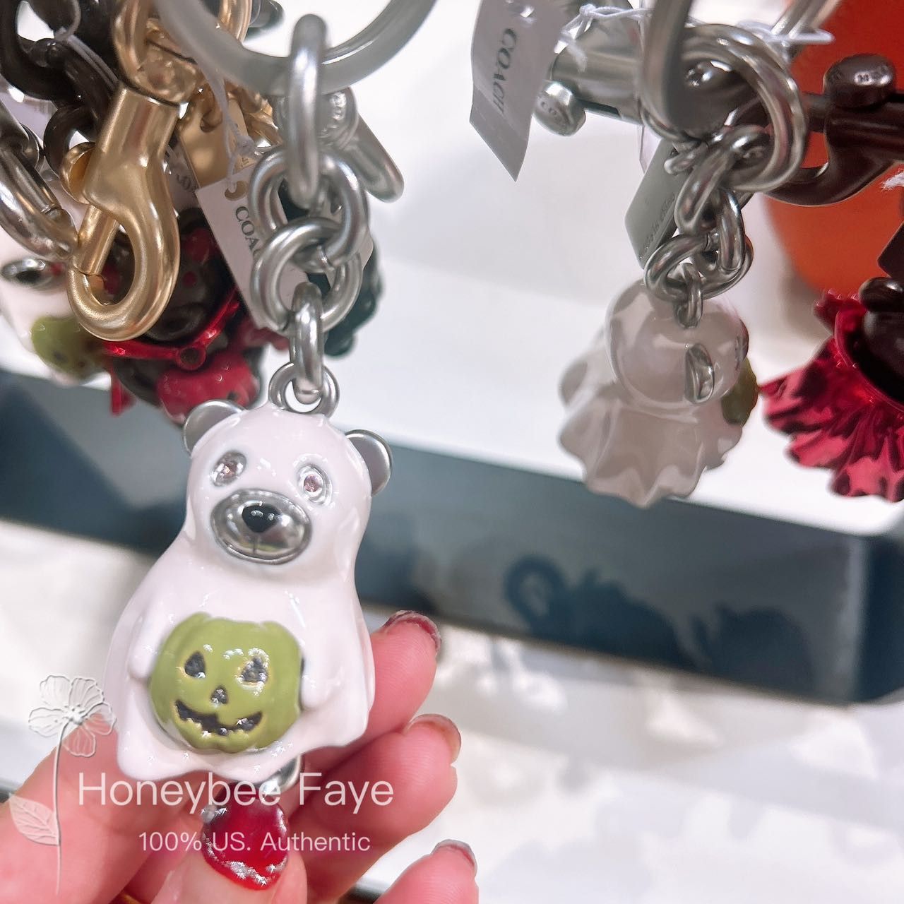 Coach Halloween Ghost Bear Bag Charm CW483 Size ONE SIZE - 1 Thumbnail
