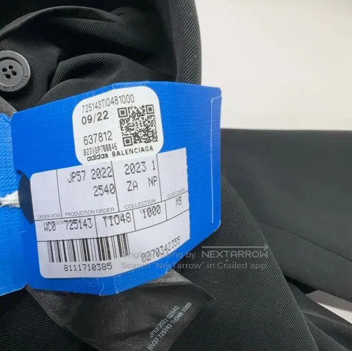 Balenciaga Balenciaga x adidas Originals Black Blazer. Size US XS / EU 42 / 0 - 1 Thumbnail