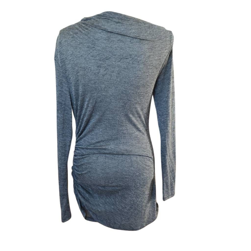 Express Express Women's Size Medium Heathered Gray Soft Side Ruched Size M / US 6-8 / IT 42-44 - 4 Thumbnail