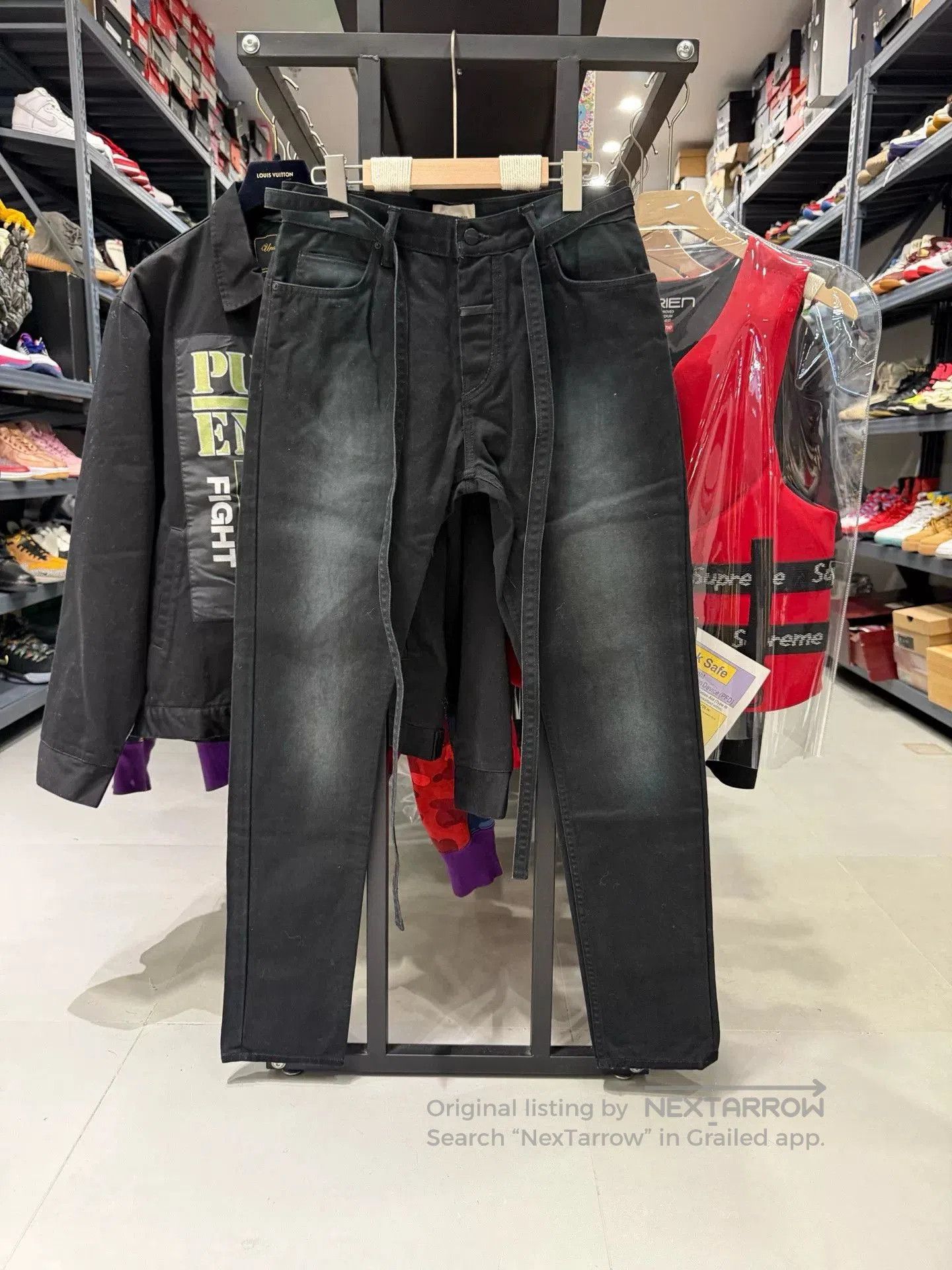 Fear of God Fear Of God Drawstring Ribbon Jeans. Size US 30 / EU 46 - 1 Thumbnail