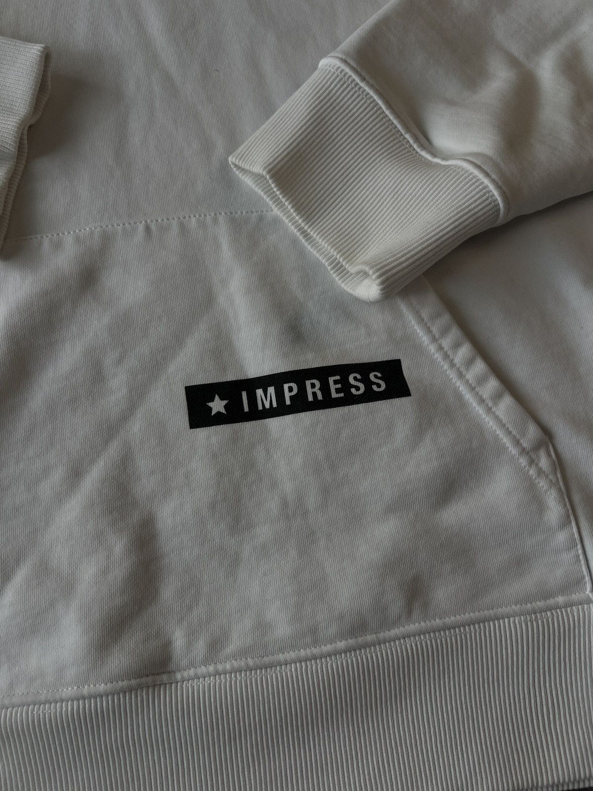Helmut Lang Helmut Lang White Impress Hoodie Designer Hype L Size Size US L / EU 52-54 / 3 - 3 Thumbnail