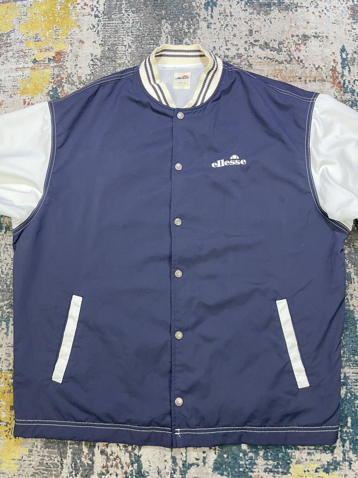 Ellesse Vintage Ellesse Button Up Coach Jacket Size US L / EU 52-54 / 3 - 2 Thumbnail