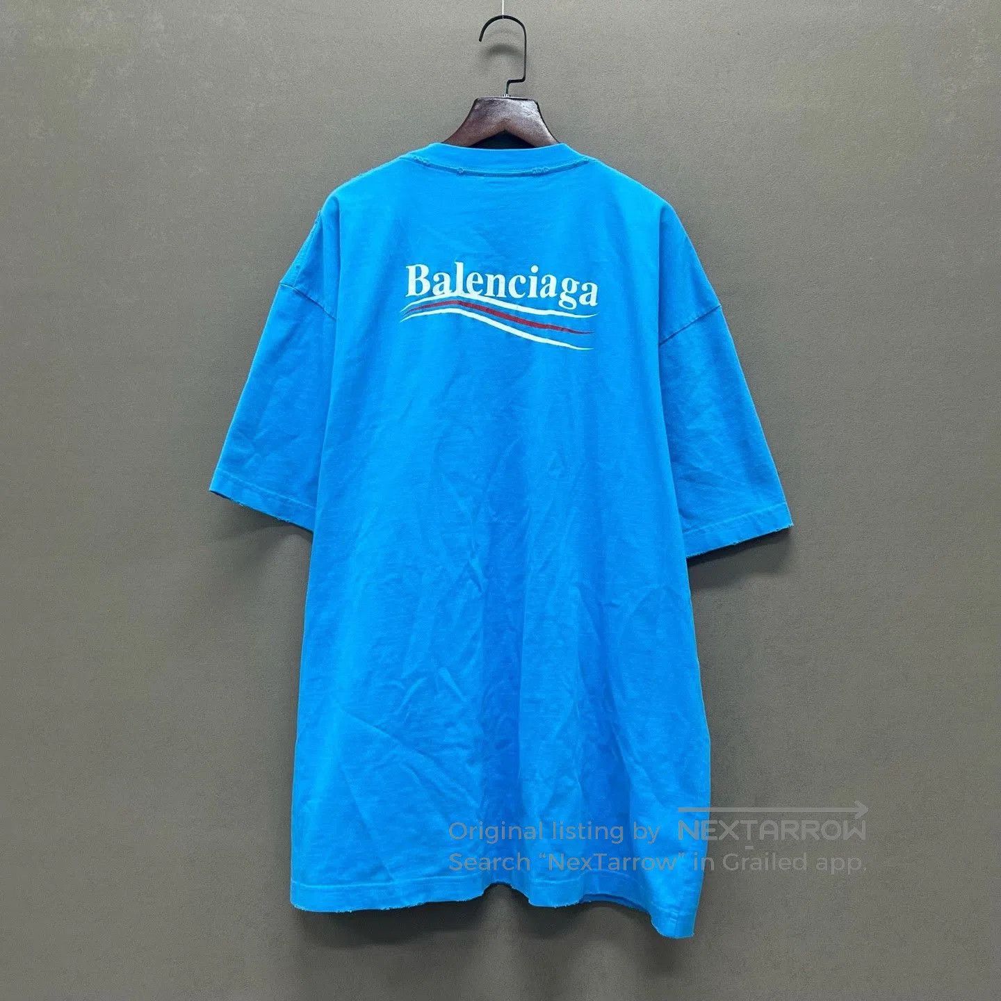 Balenciaga balenciaga blue wave short sleeve shirt. Size US S / EU 44-46 / 1 - 2 Thumbnail