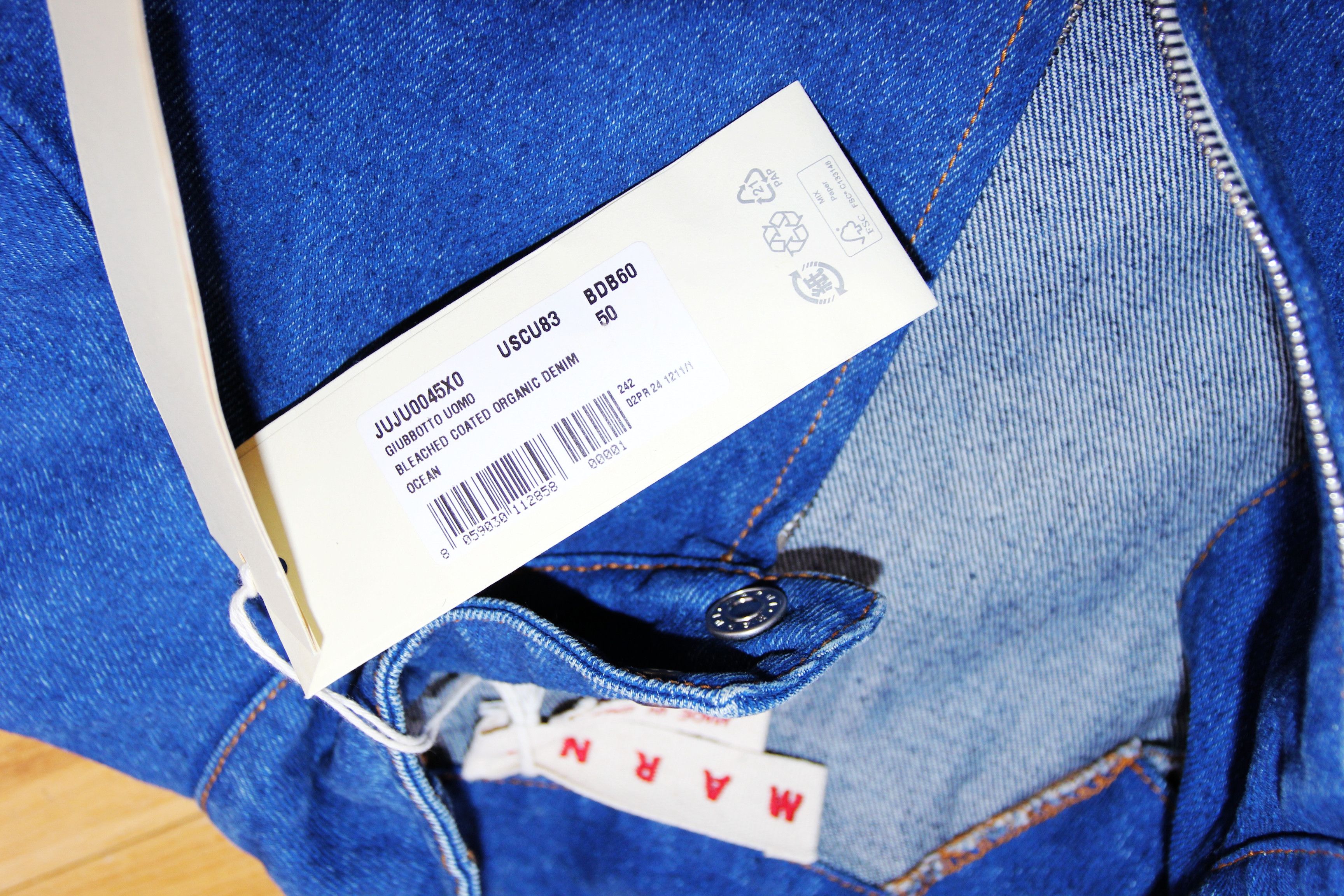 Marni BNWT AW24 MARNI BLEACHED COATED DENIM JACKET 50 Size US M / EU 48-50 / 2 - 9 Thumbnail