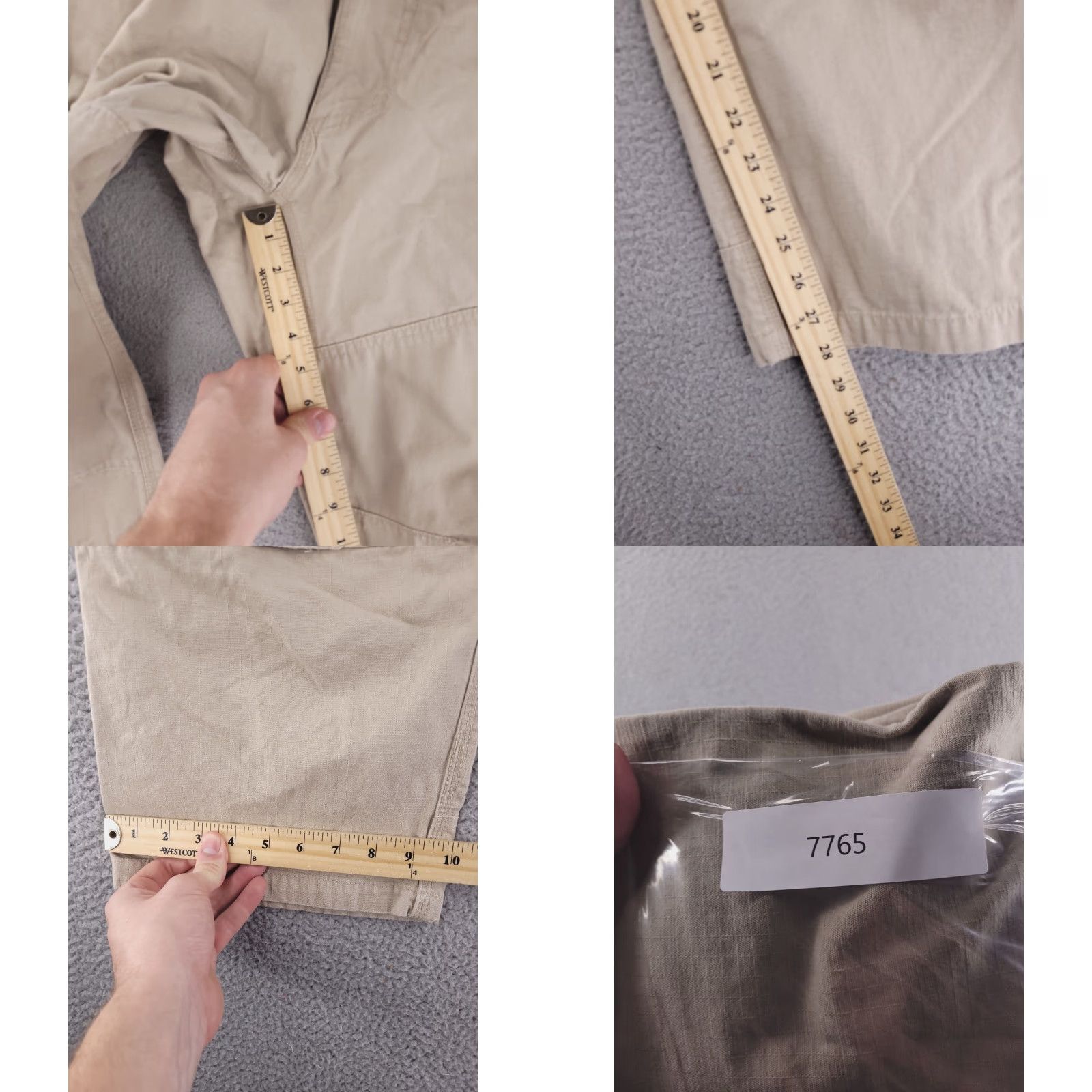 Vintage Guide Gear Pants Mens Cargo Stretch Waist 46 Regular Brown Inseam 28in Straight 43x28 Size US 30 / EU 46 - 9 Thumbnail