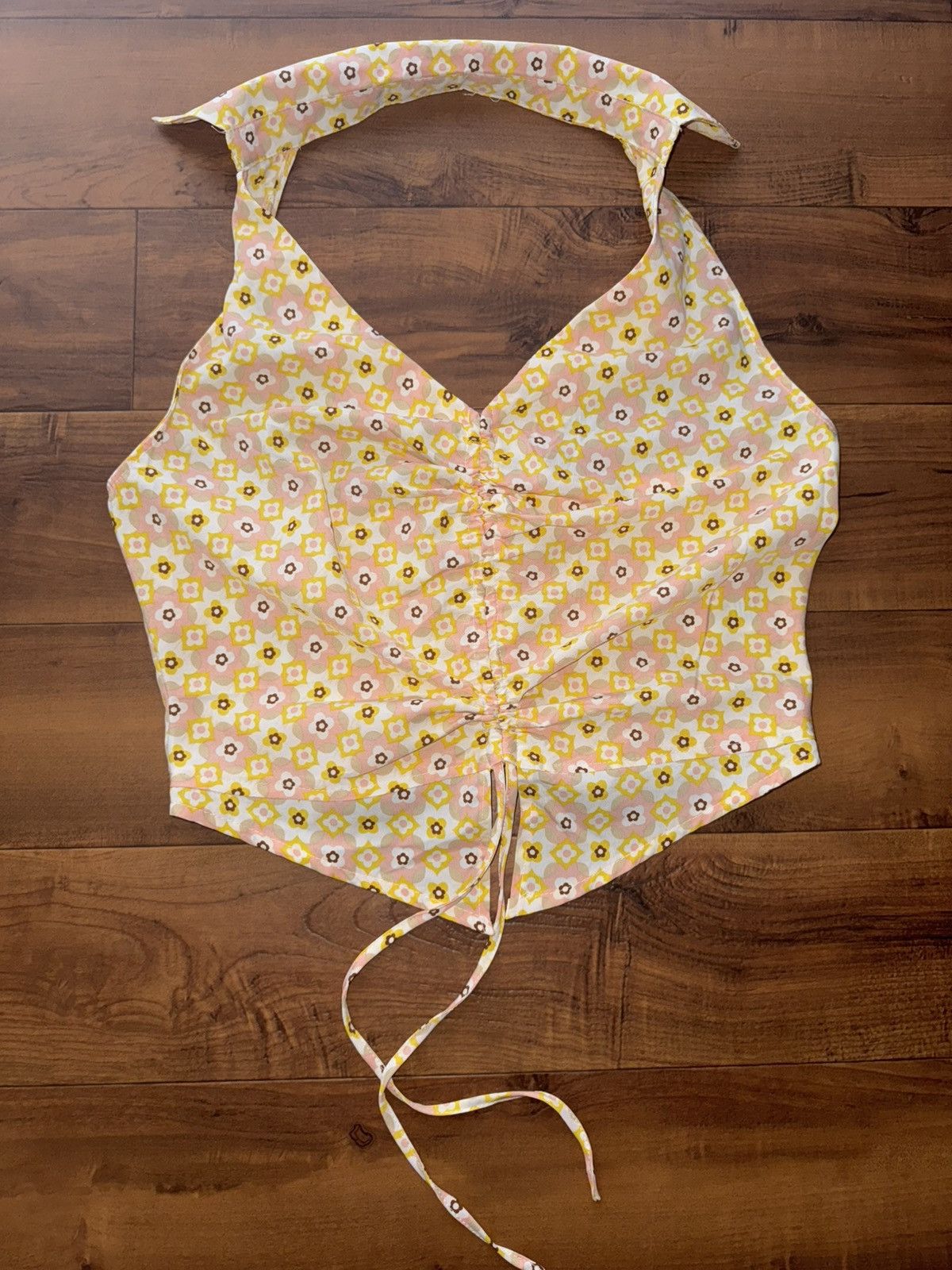 Other Floral Halter Top by Milk & Honey Western 70s Style Cowgirl Size L / US 10 / IT 46 - 11 Thumbnail