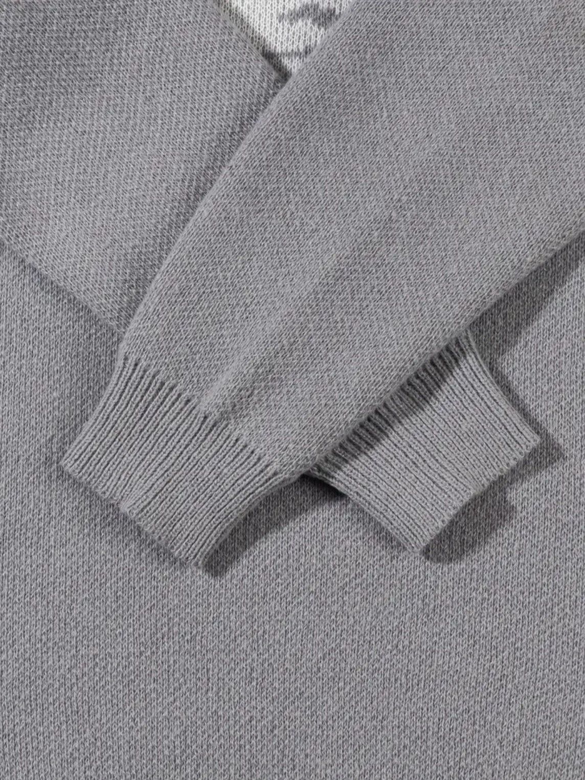 Other Grey oversized knitted sweater, comfortable and warm Size US M / EU 48-50 / 2 - 6 Thumbnail