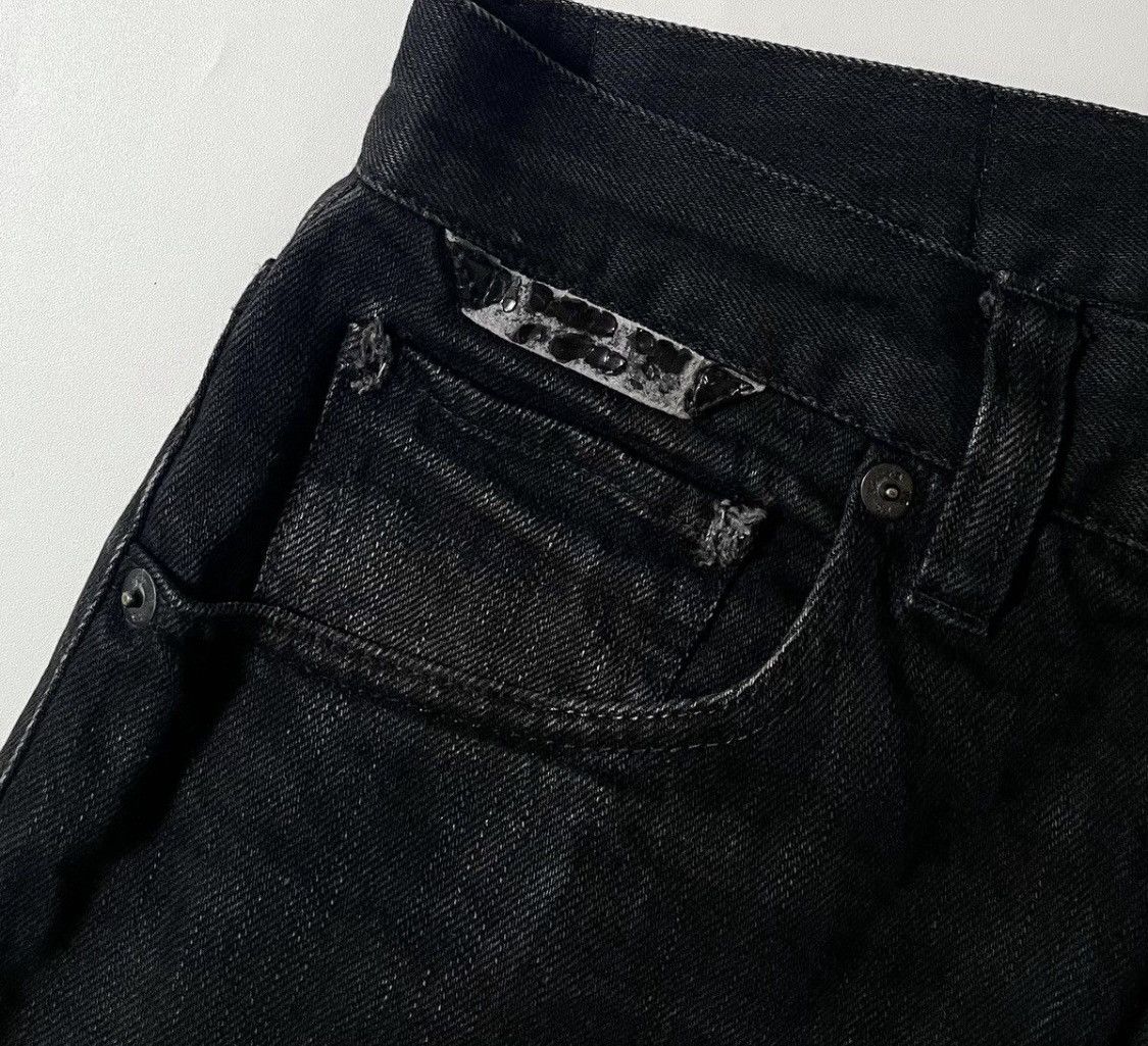 Yohji Yamamoto TAX FREE 🇺🇸 Yohji yamamoto y-3 logo slim straight black jeans Size US 29 - 9 Thumbnail