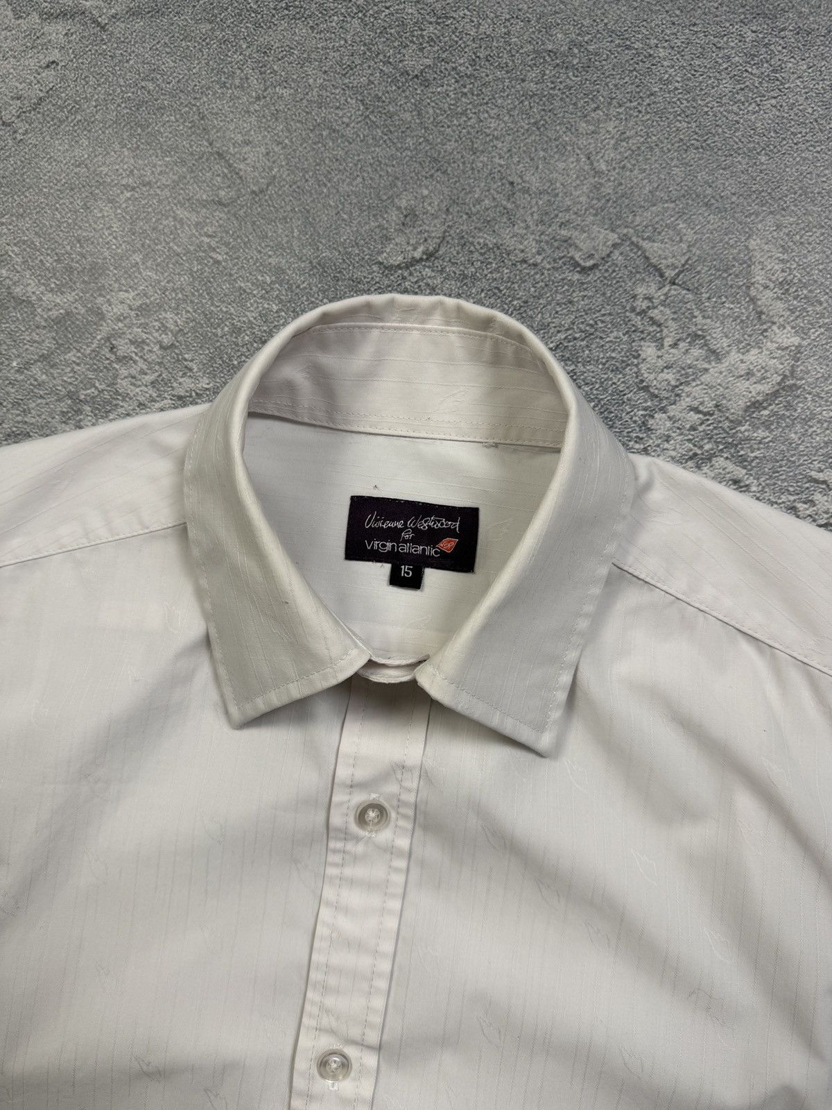 Vivienne Westwood Vivienne Westwood for Virgin Atlantic Mens White Shirt Size US M / EU 48-50 / 2 - 2 Thumbnail