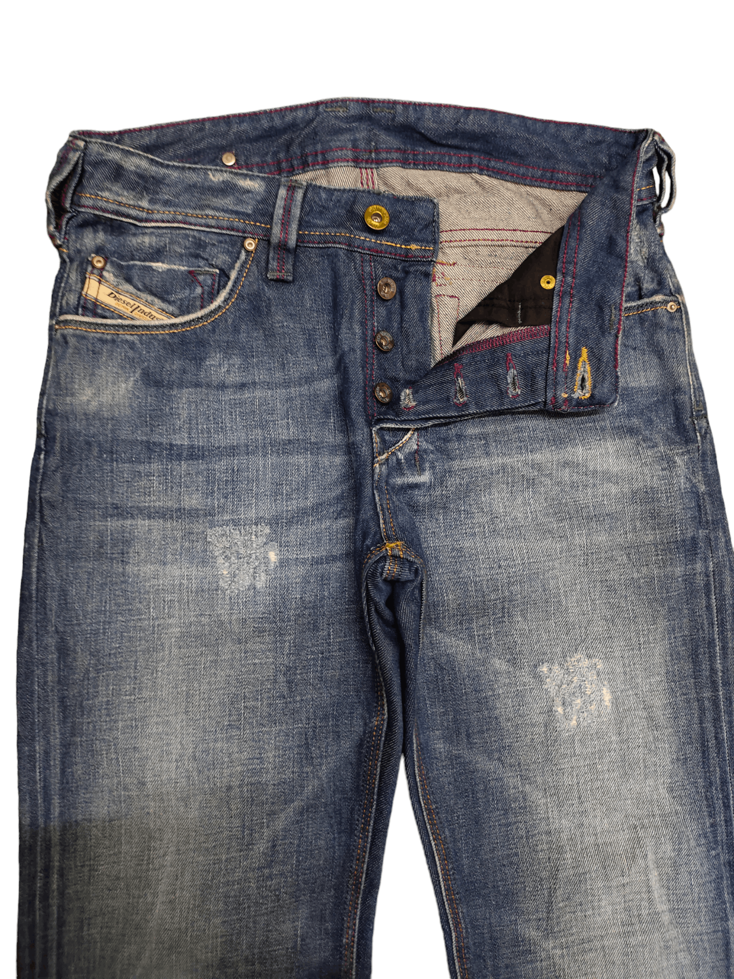 Diesel Vintage Diesel Distress Faded Clawmark Denim Jeans Size US 29 - 15 Thumbnail