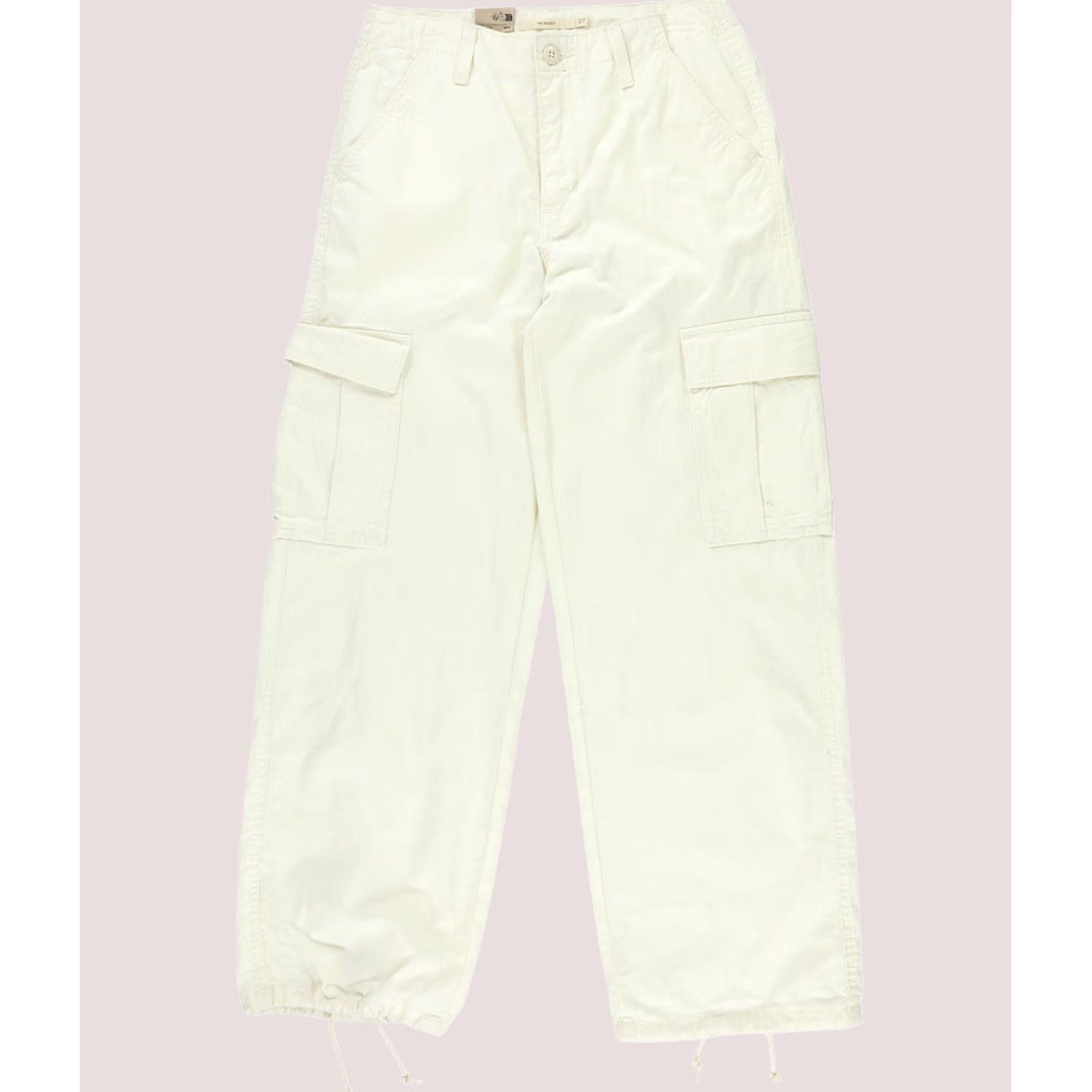 Levi's Levi's Womens 94 Baggy Straight Leg Cargo Casual Pants natural 27 Size 27" / US 4 / IT 40 - 1 Thumbnail