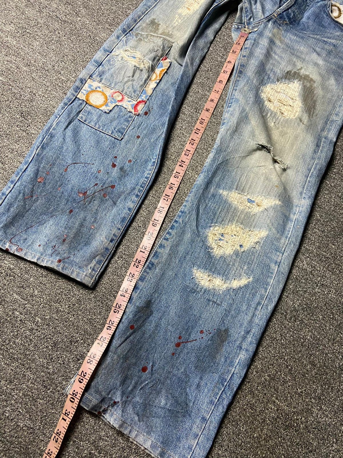Takeo Kikuchi Vintage Takeo Kikuchi Patchwork Denim Jeans (162) Size US 31 - 6 Thumbnail