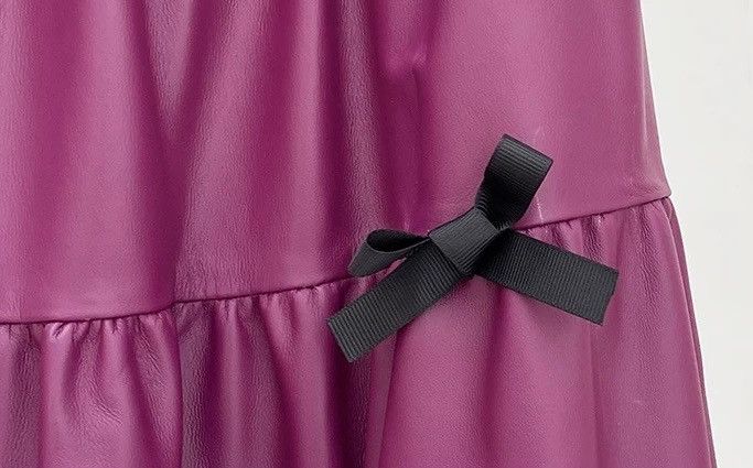 Other Pink sheep leather skirt Size 34" / US 12 / IT 48 - 3 Thumbnail