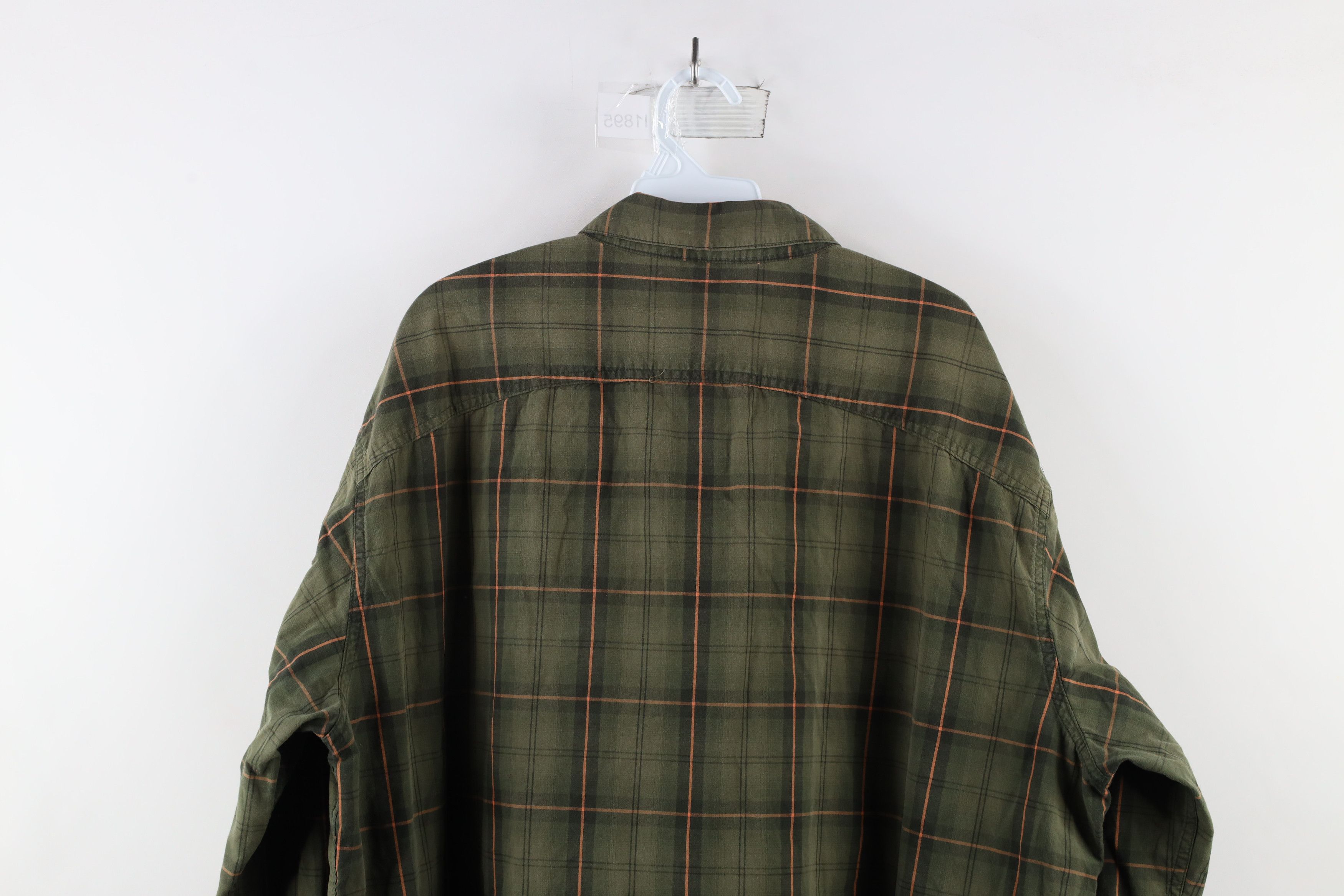 Orvis × Vintage Orvis Trout Bum Double Pocket Collared Button Shirt Plaid Size US XXL / EU 58 / 5 - 10 Thumbnail