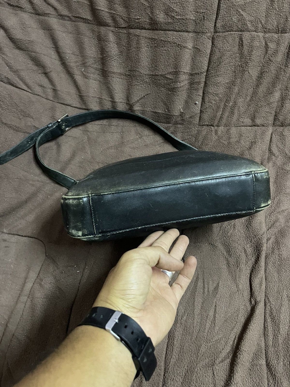 Designer × agnes b. Agnes B. Hobo Shoulder Handbag Size ONE SIZE - 5 Thumbnail
