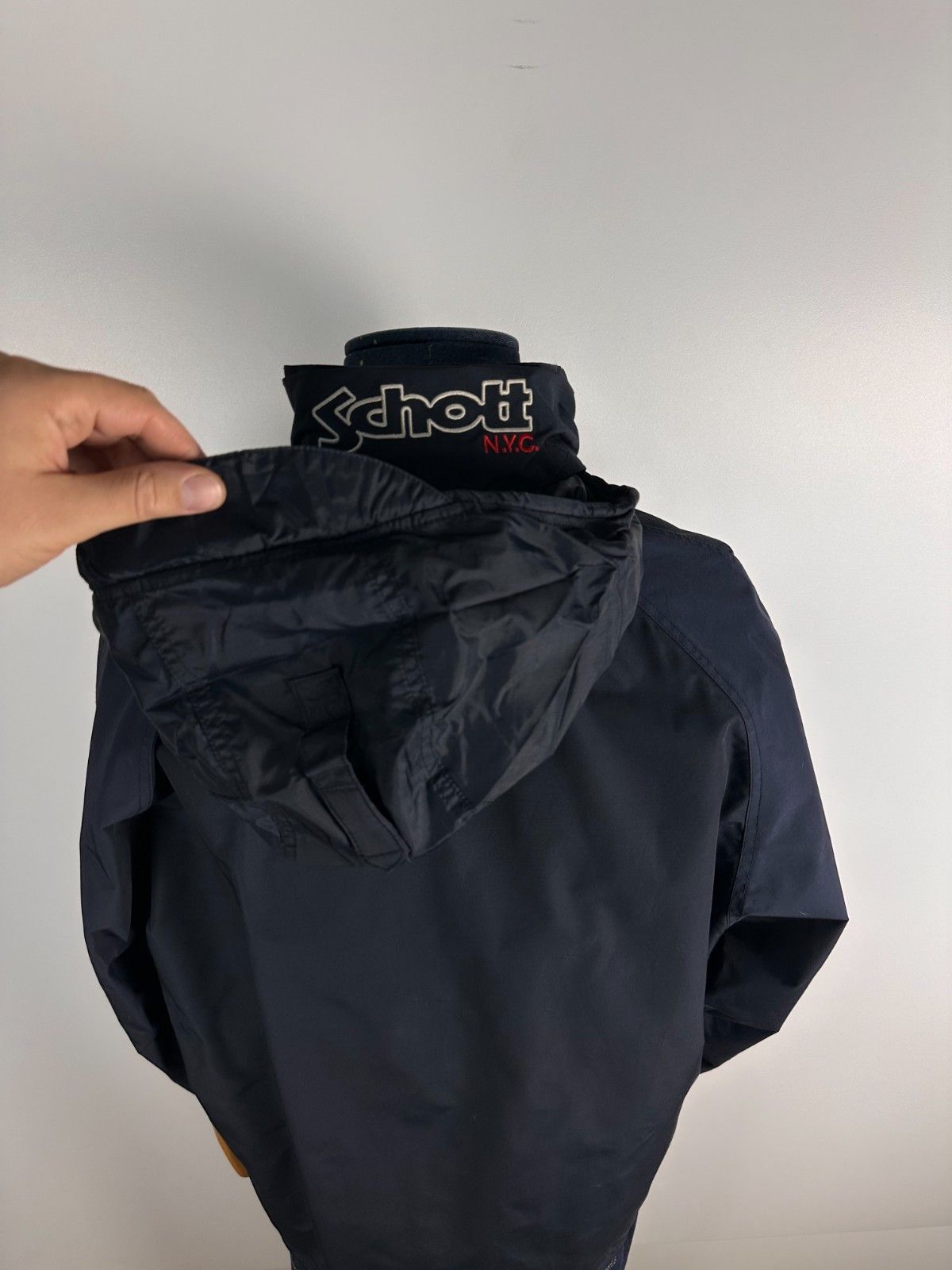 Schott Schott NYC Windbreaker Jacket Men’s Black Size L Size US L / EU 52-54 / 3 - 7 Thumbnail