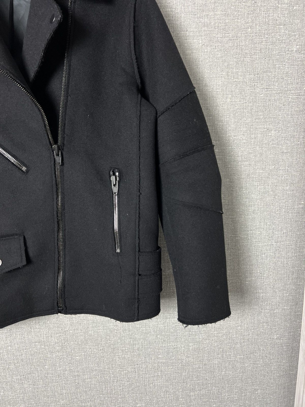 Alexander Wang × H&M Alexander Wang x H&M Runway Biker Wool Jacket Coat Size S / US 4 / IT 40 - 9 Thumbnail
