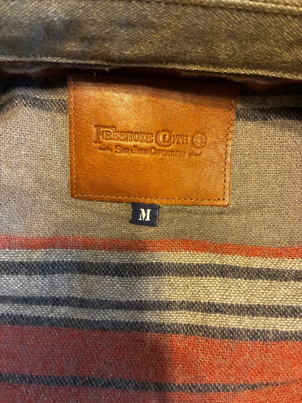 Freenote Cloth Riders Jacket; Heavy Waxed Canvas; Tobacco; Wool Lined Size US M / EU 48-50 / 2 - 6 Thumbnail