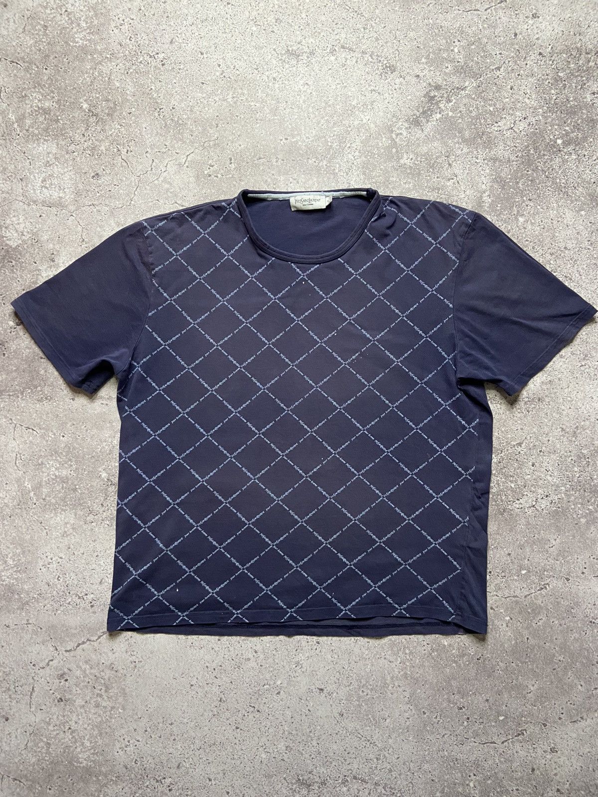 Yves Saint Laurent vintage multilogo monogram Tshirt YSL tee