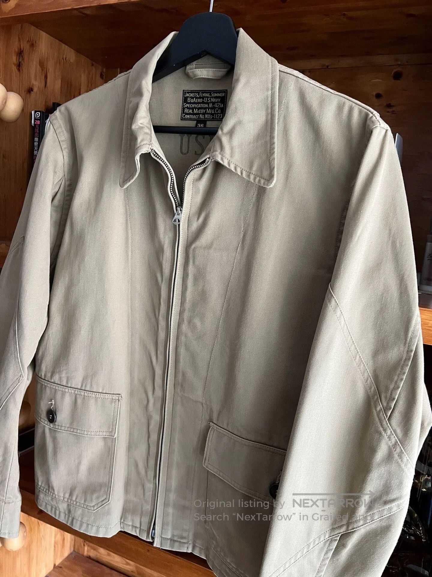 The Real McCoy's real mccoy's type m. Size US M / EU 48-50 / 2 - 3 Thumbnail