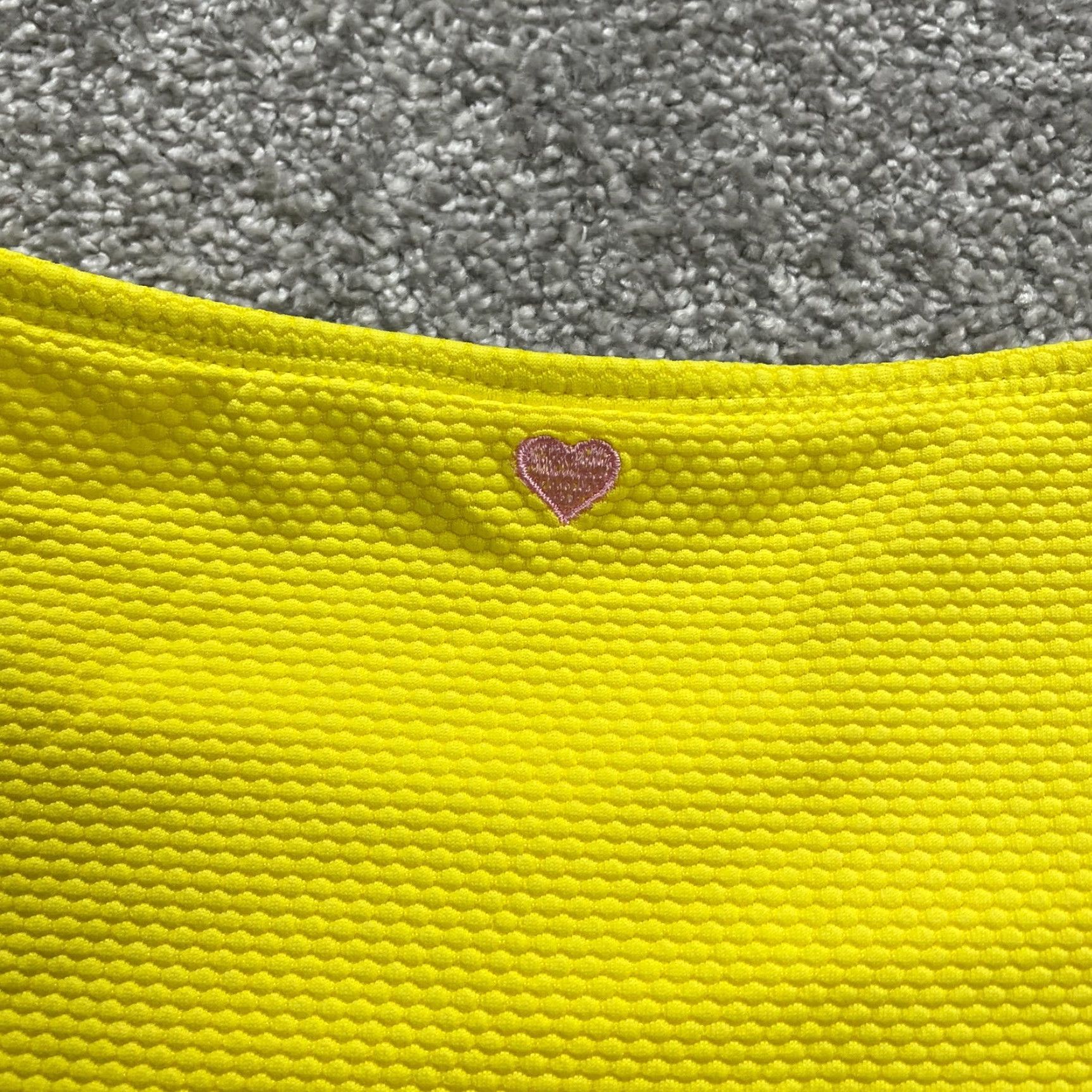 Vintage Stoney Clover Bikini Bottom Women Small Solid Yellow Textured High Rise Beach Size 28" / US 6 / IT 42 - 3 Thumbnail